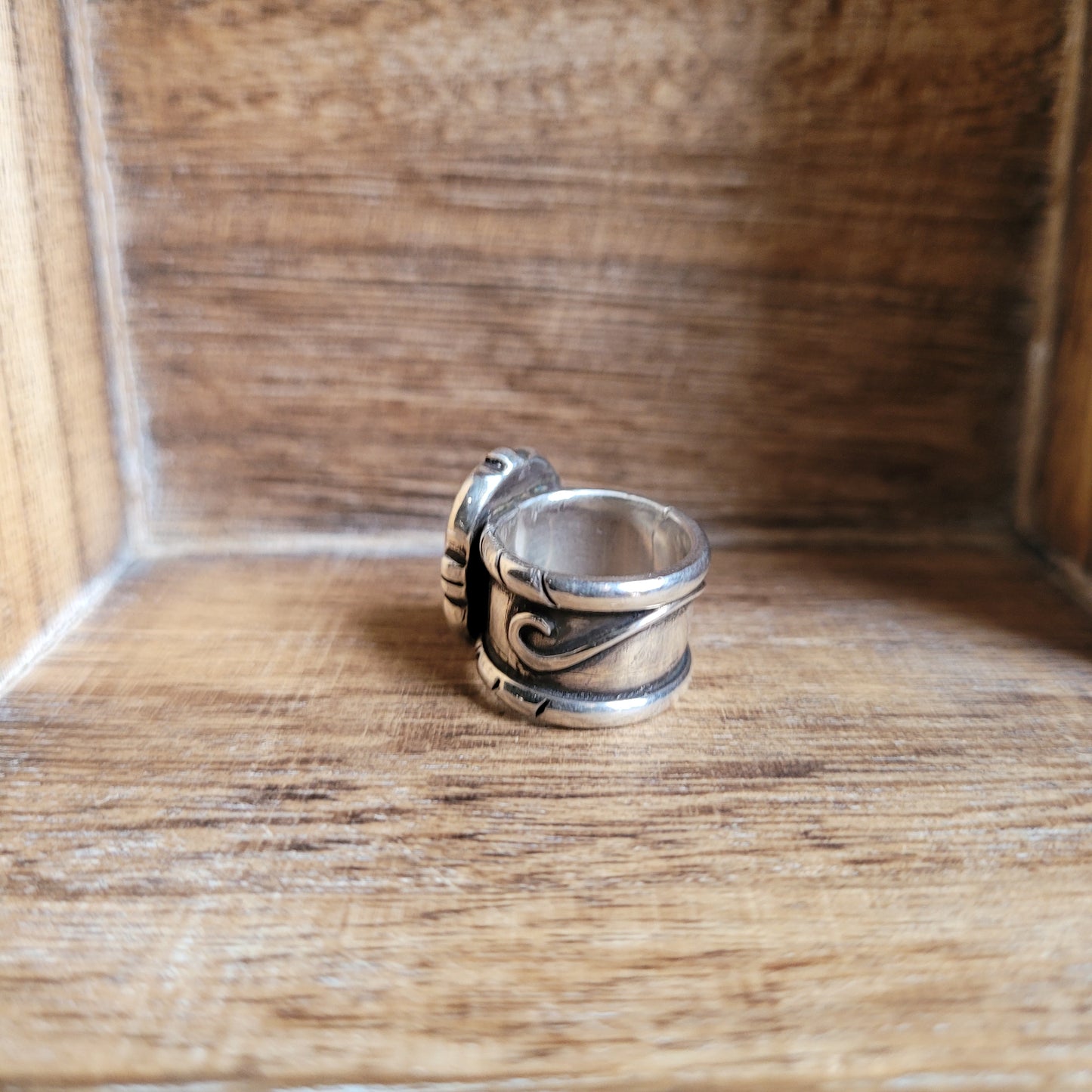 Pink Conch Shell Pinky Ring (size 5)