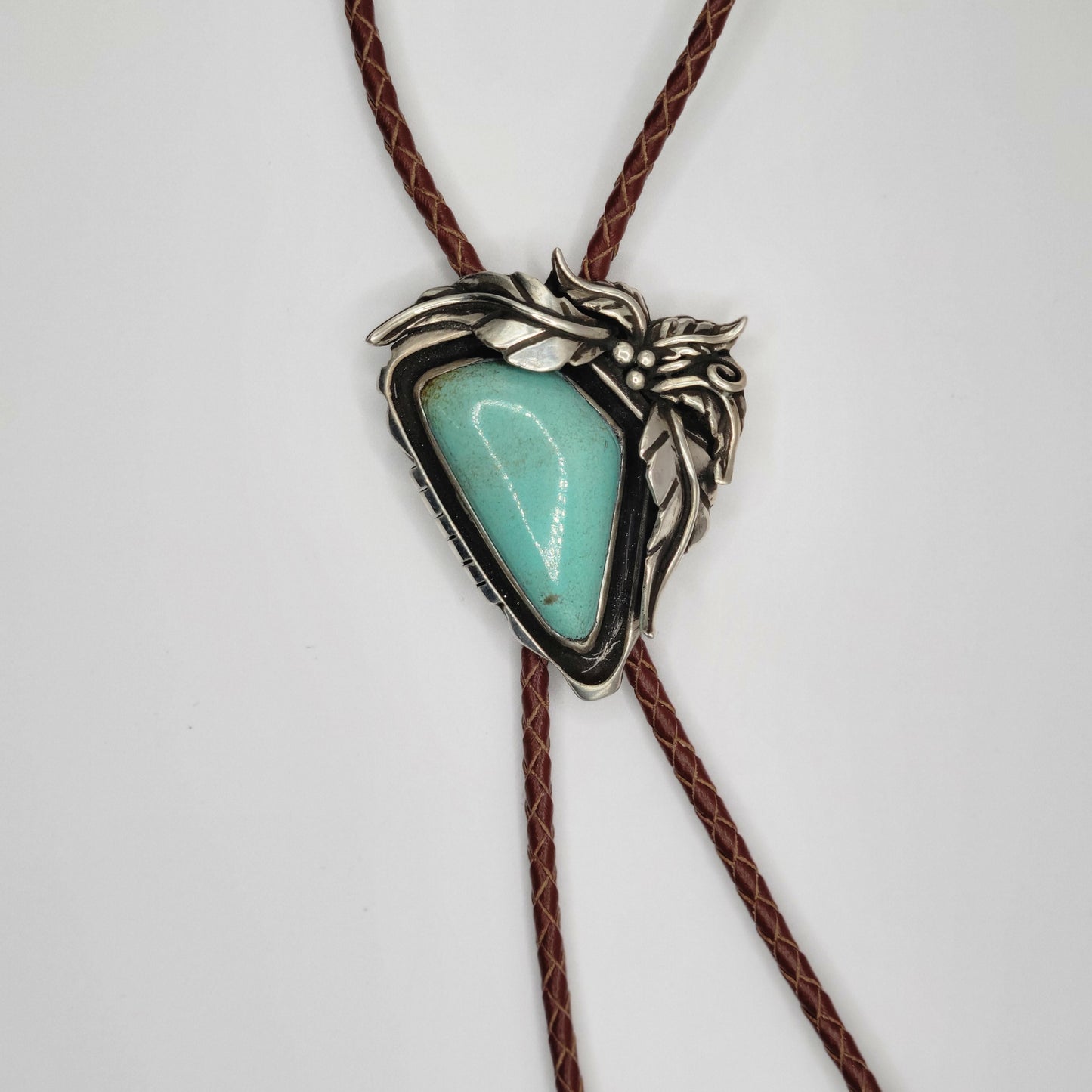 Kingman Turquoise Bolo and Earrings Set