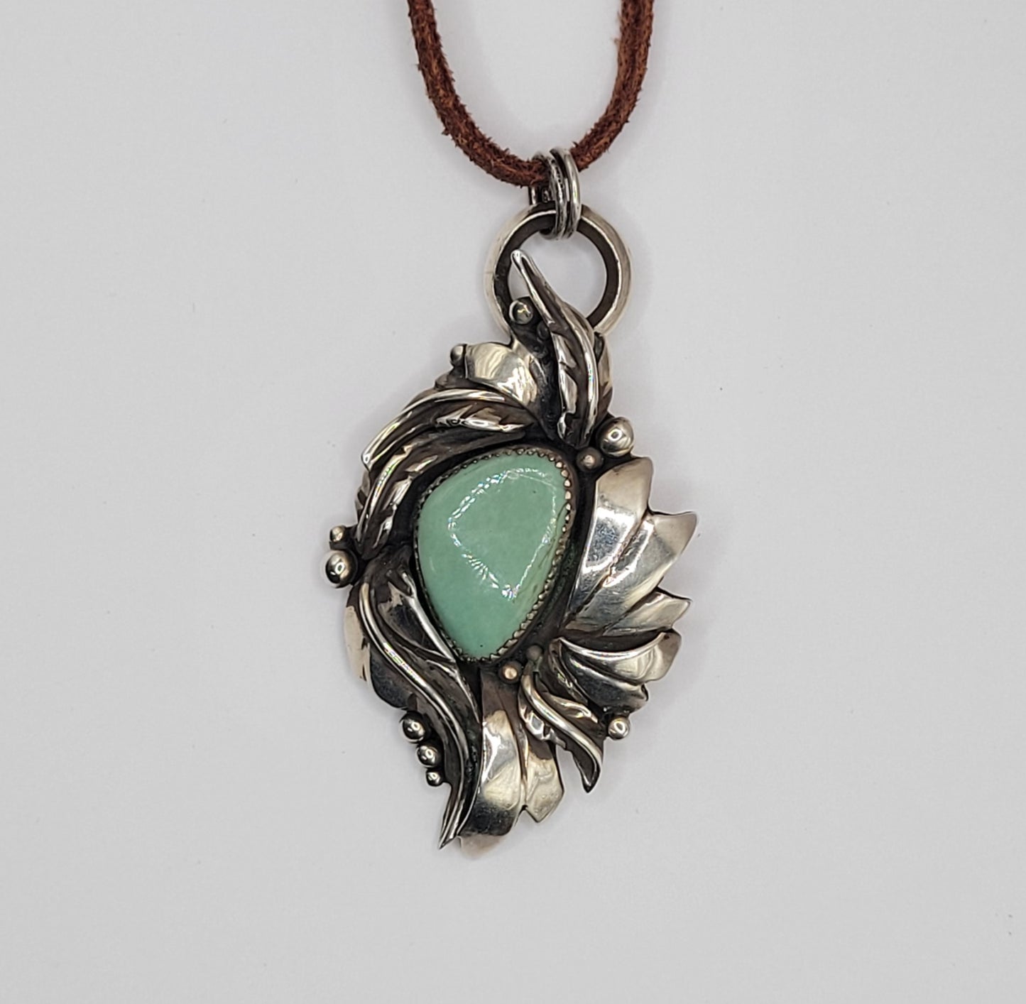 Kingman Turquoise Desert Bloom Pendant